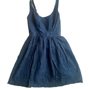 Hollister Navy Lace Skater Style Tank Dress Size XS